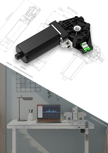電動升降桌電機(jī)PGM-W060系列 24V低壓有刷直流齒輪箱電機(jī) 單腿負(fù)載超60KG 可選配相應(yīng)的控制器及按鈕面板構(gòu)成統(tǒng)一的升降桌驅(qū)動系統(tǒng)